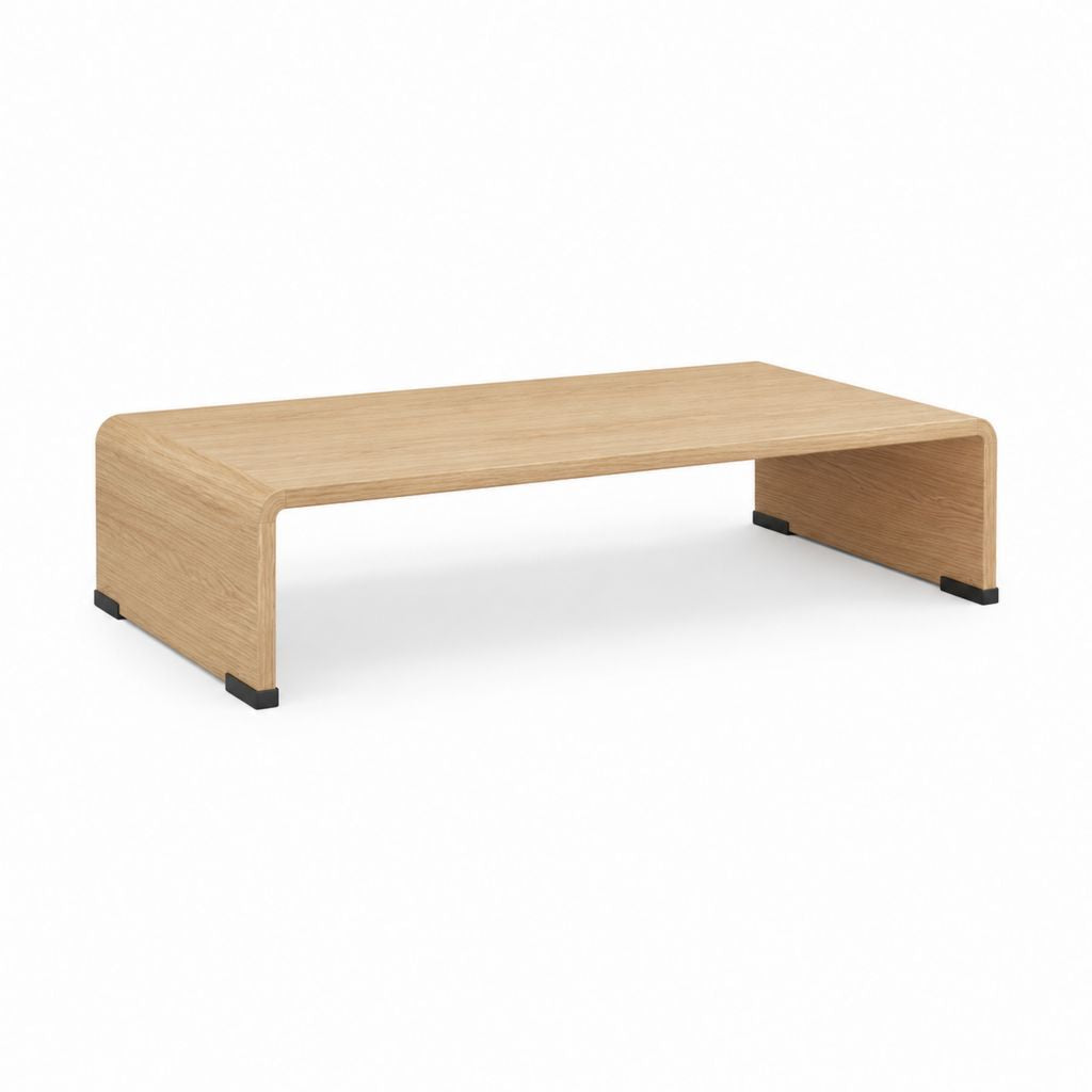 Couchtisch Eiche furniert rechteckig 120 x 60 x 35 cm